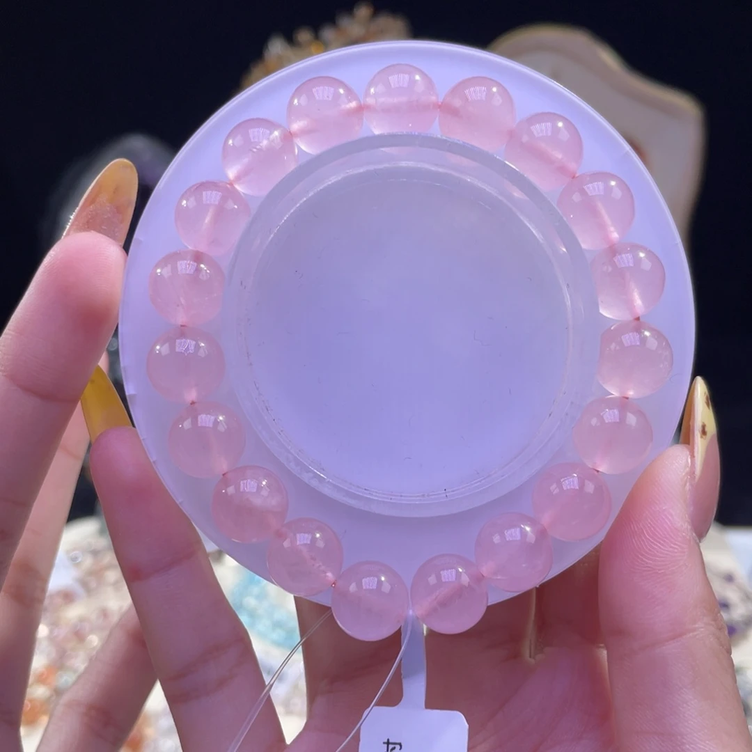 手链未镶嵌水晶西柚粉水晶10➕