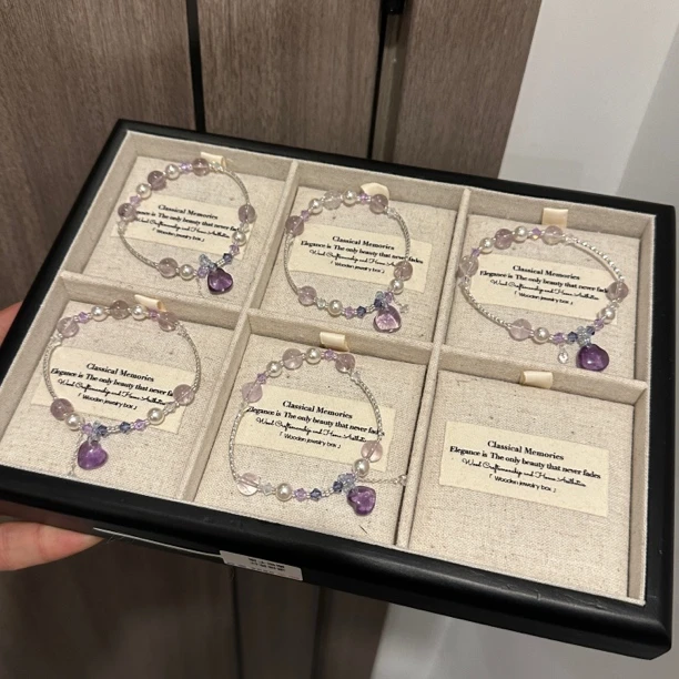 S896 紫水银配设计款手串 颜色微差 多样性发一