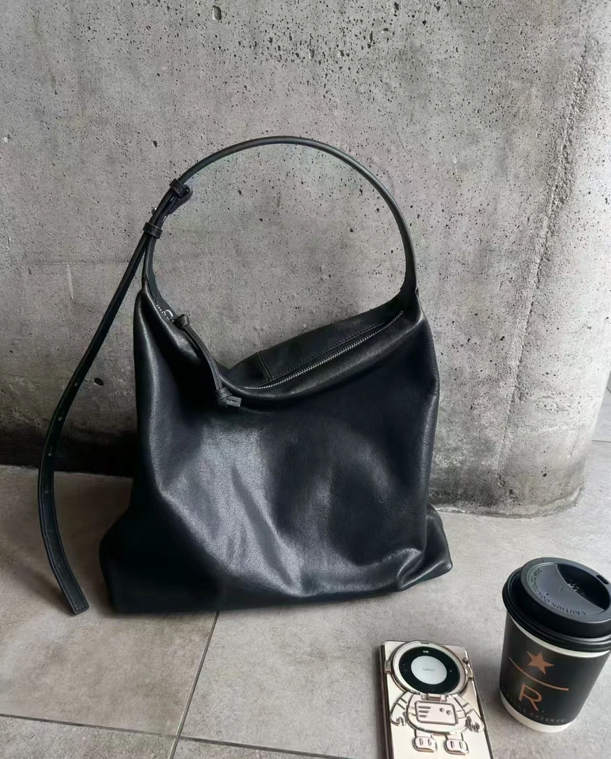 黑天鹅双根复古风腋下优雅风植楺时尚单肩包单根黑色休闲