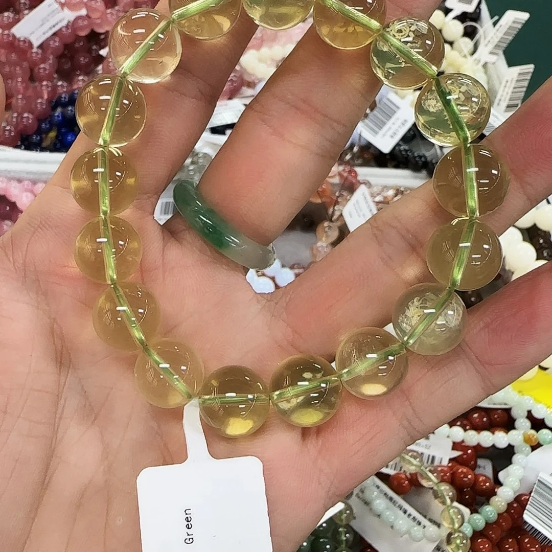 未镶嵌手链水晶卡11竹叶青