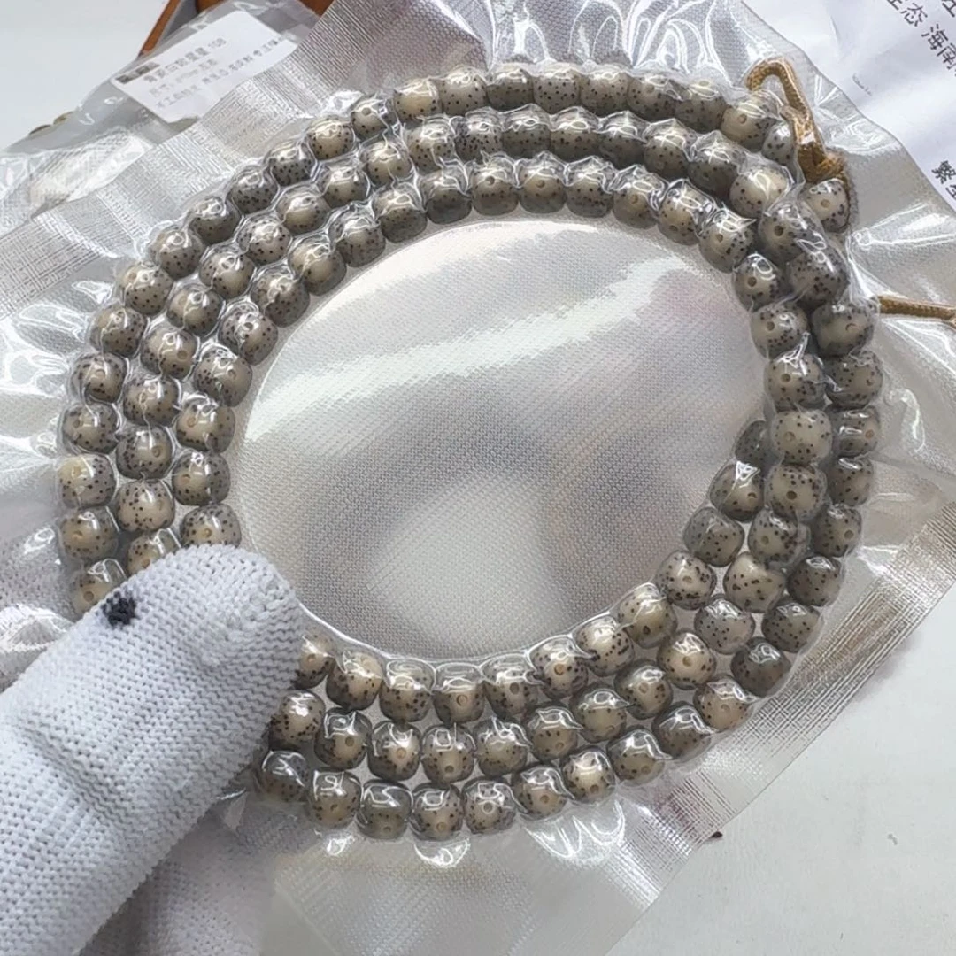星月菩提手串47尊宠糯冰石玉月留白7左右桶108