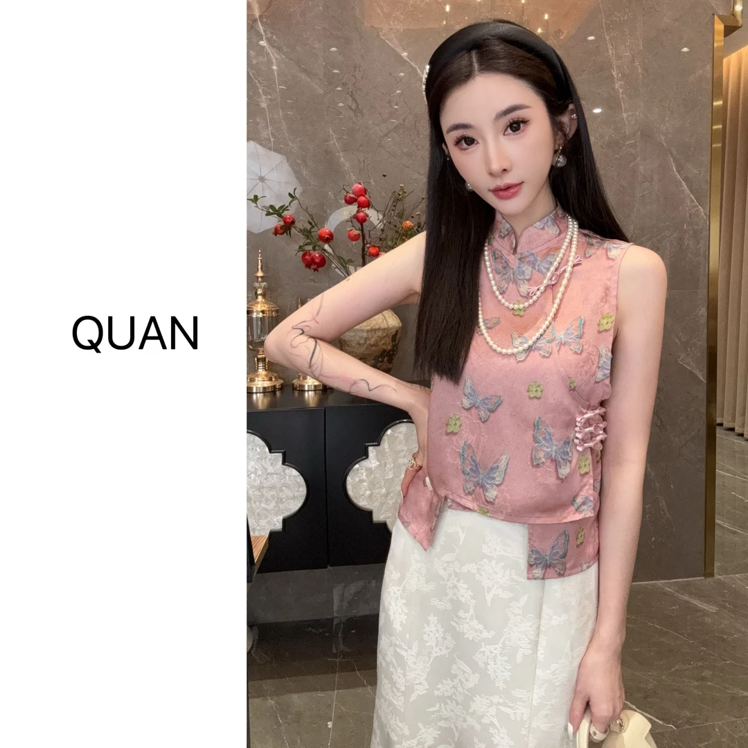 【仲夏之梦】夏季新中式气质时尚中国风无袖马甲