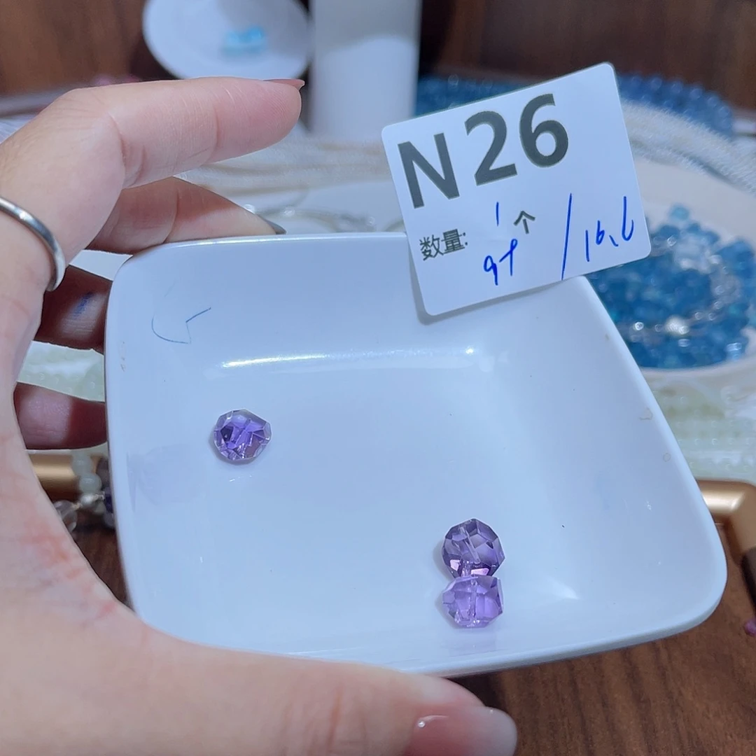 水晶珠宝半成品未镶嵌N26。