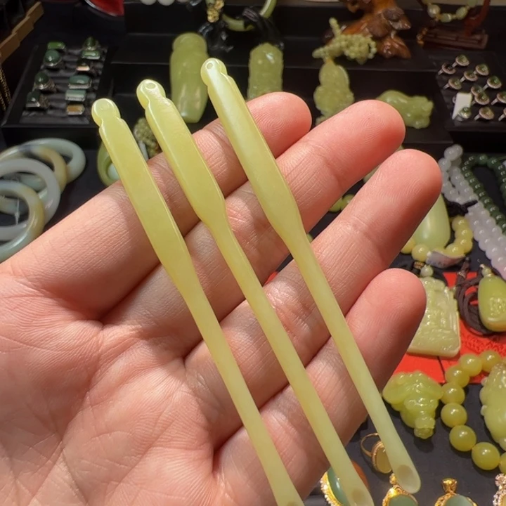 和田玉（黄玉）颈饰未镶嵌多样性发货拍一发一