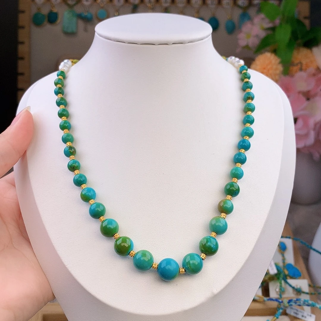 绿松石未镶嵌颈饰