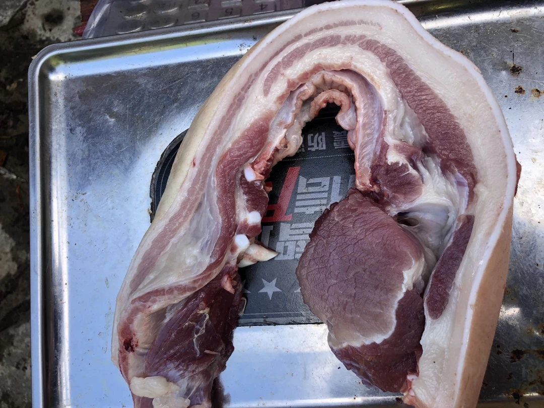 【五花肉4斤】山里老人自养不喂饲料的土猪土猪肉 顺丰包邮