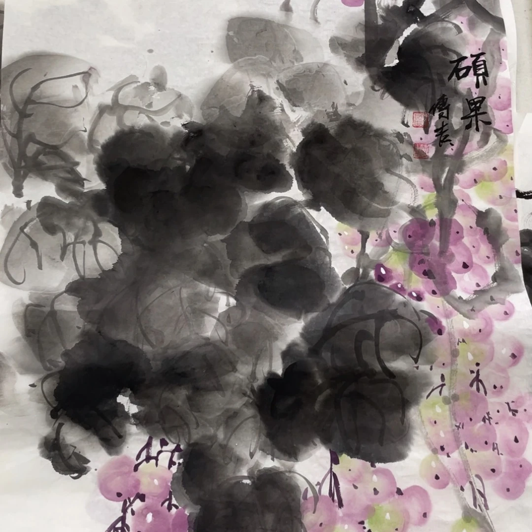 国画傅吉老师绘画