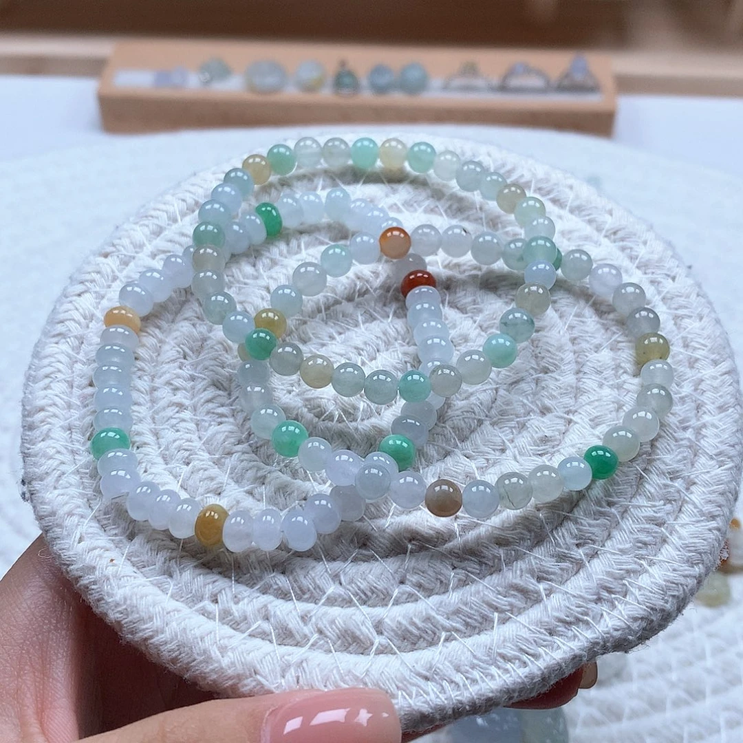 翡翠未镶嵌手串多宝