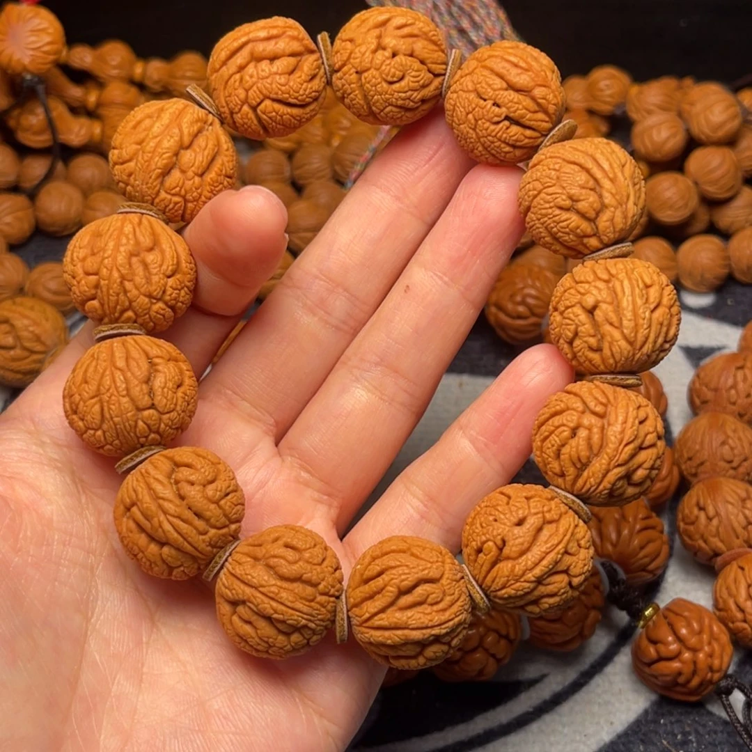 桃核手串龙纹桃核