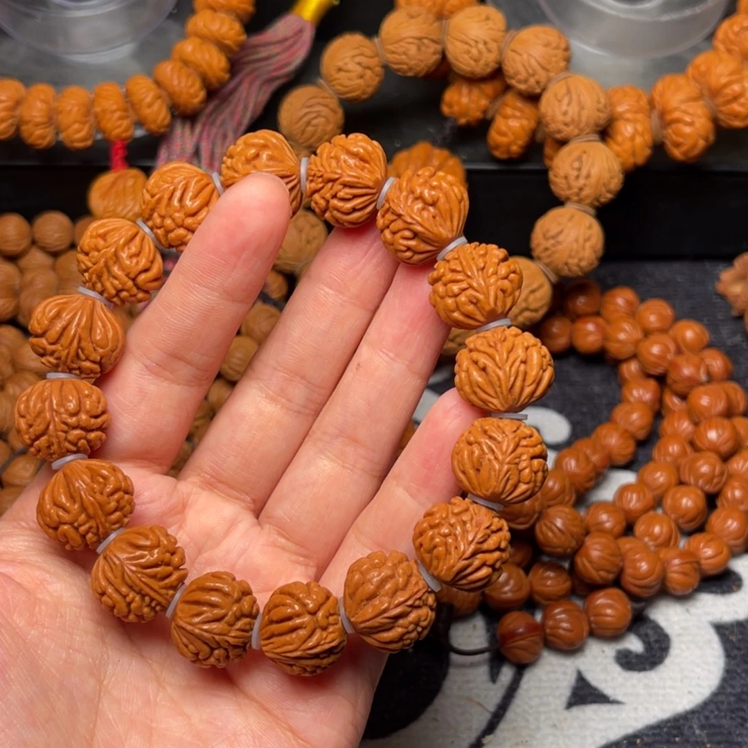 桃核手串龙纹桃核