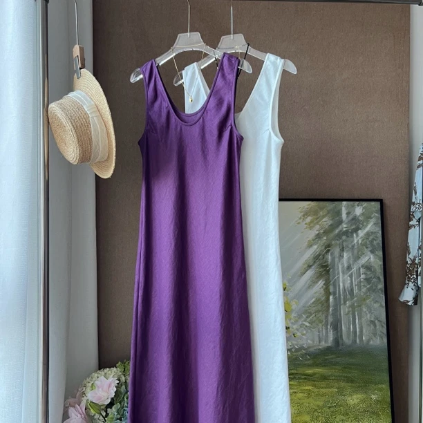 法式庄园优雅夏季气质连衣裙醋酸