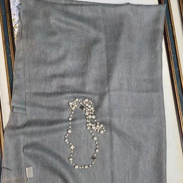 水绿腰果羊绒围巾