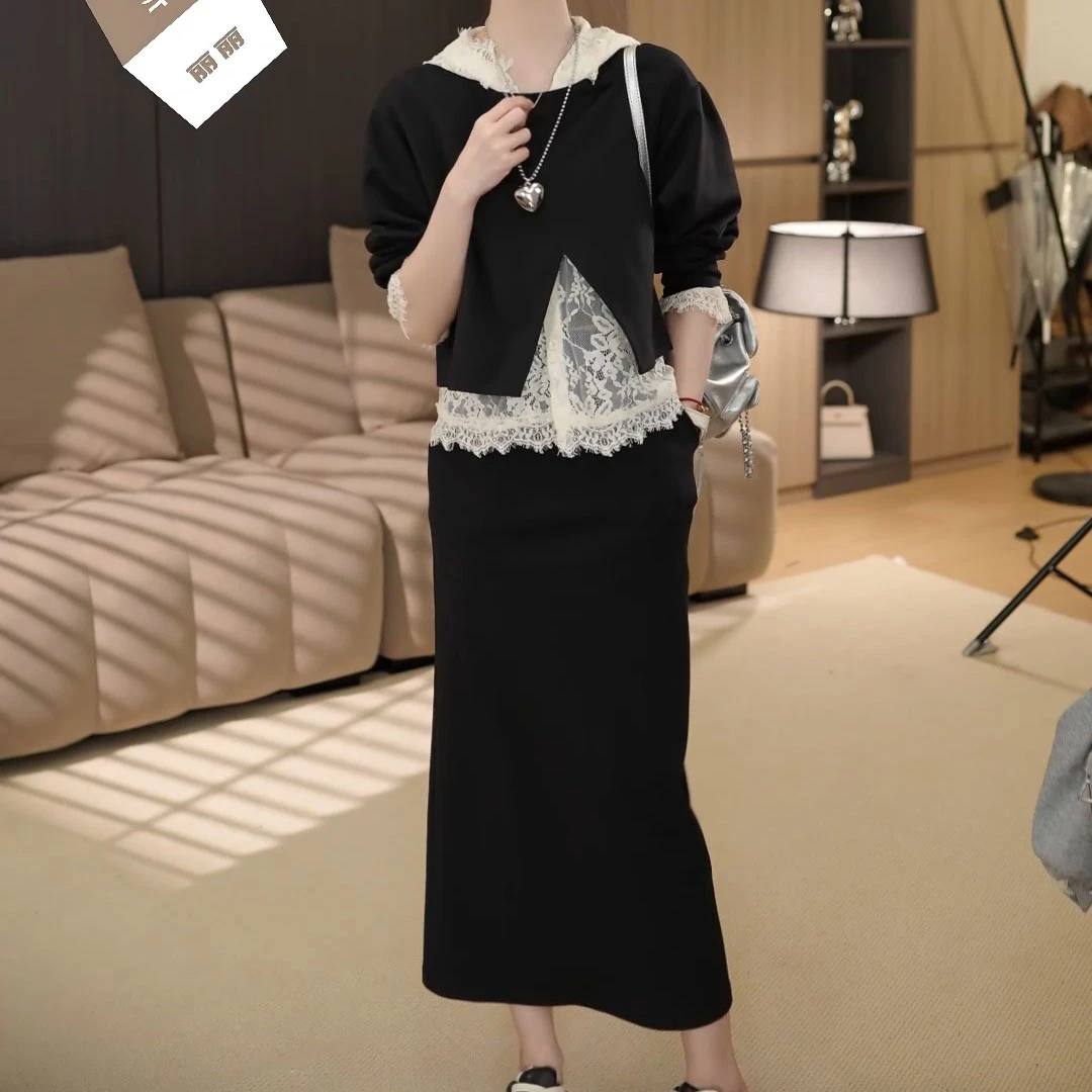2025春夏新款蕾丝裙装三件套休闲裤三件套高级感穿搭LK2501953