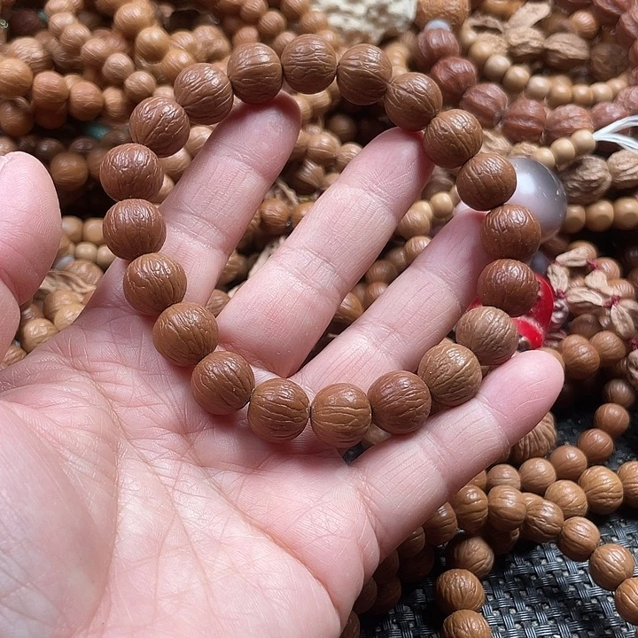 手串草珠菩提1.2+同尺聚宝盆自然泛油