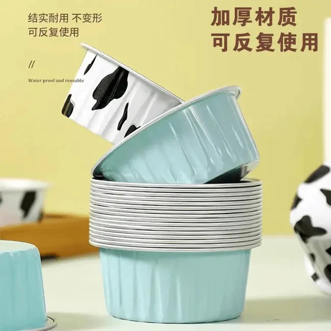 布丁杯蛋糕虾扯蛋模具雪媚娘烤箱空气炸锅锡纸碗②