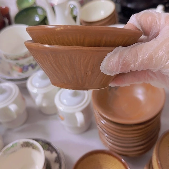 紫砂茶碗盘子碗啥都有