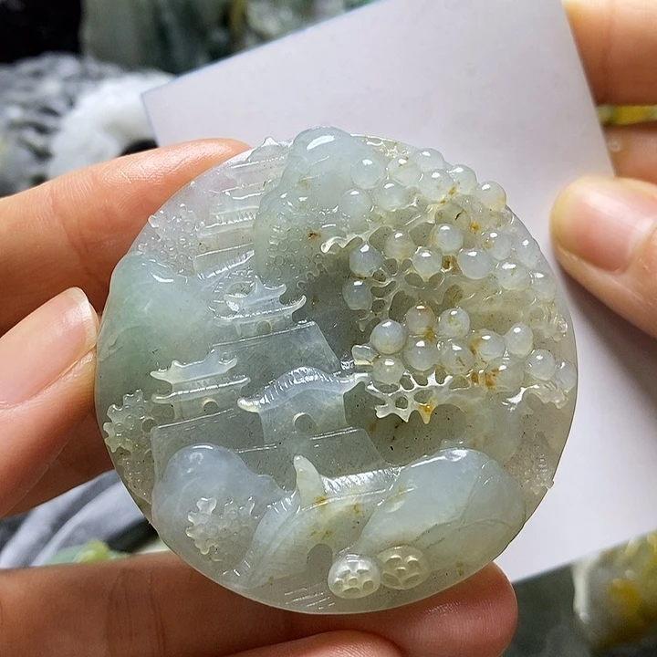 定制翡翠未镶嵌毛货