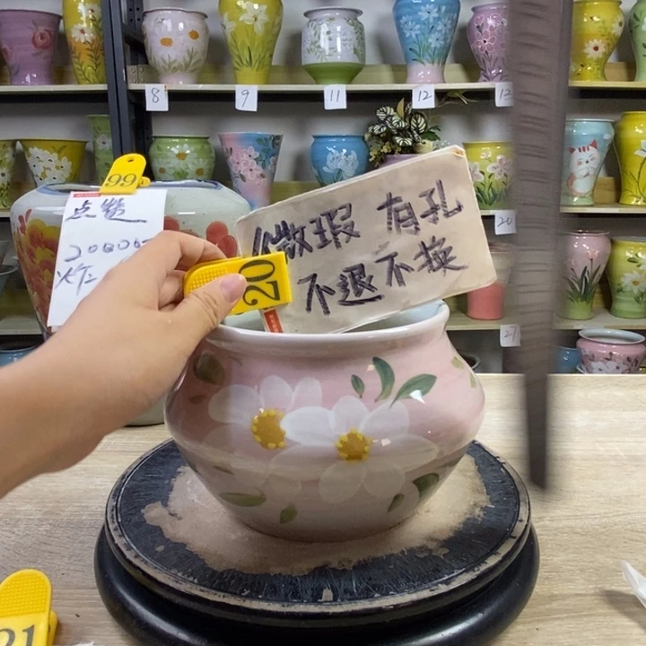景德镇高温陶瓷花盆