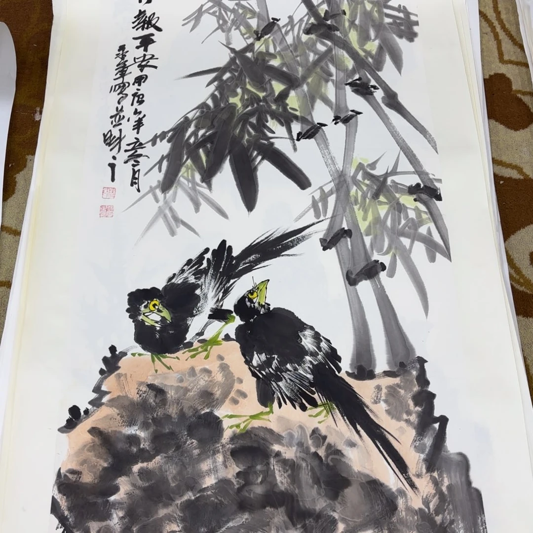 国画杨永军四尺李欣主播