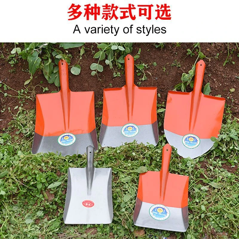 新款锰钢铲锨大号特大号全钢锹养殖场清粪铲多功能铁锹头铲粪神器