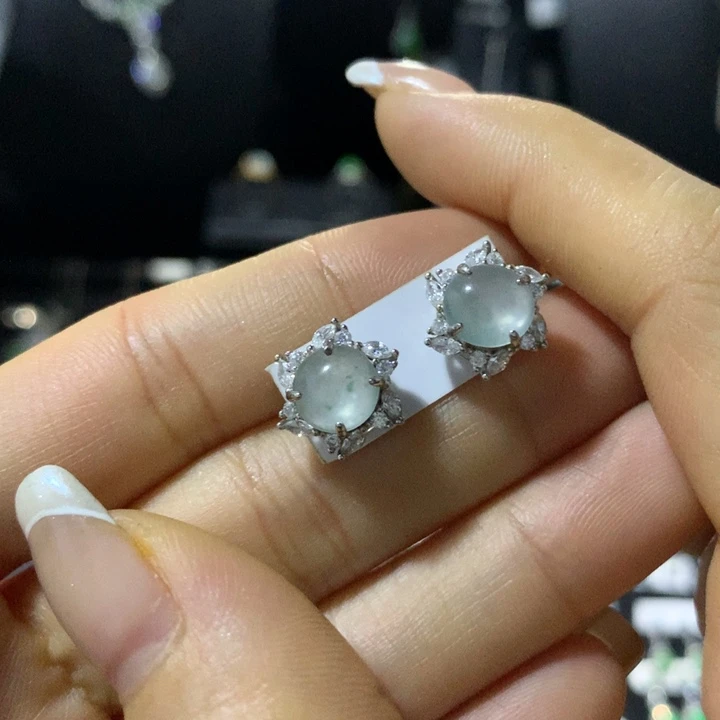 翡翠银S925镶嵌戒指