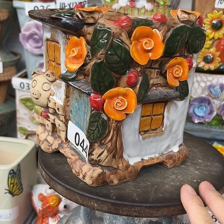 粗陶材质多肉花盆