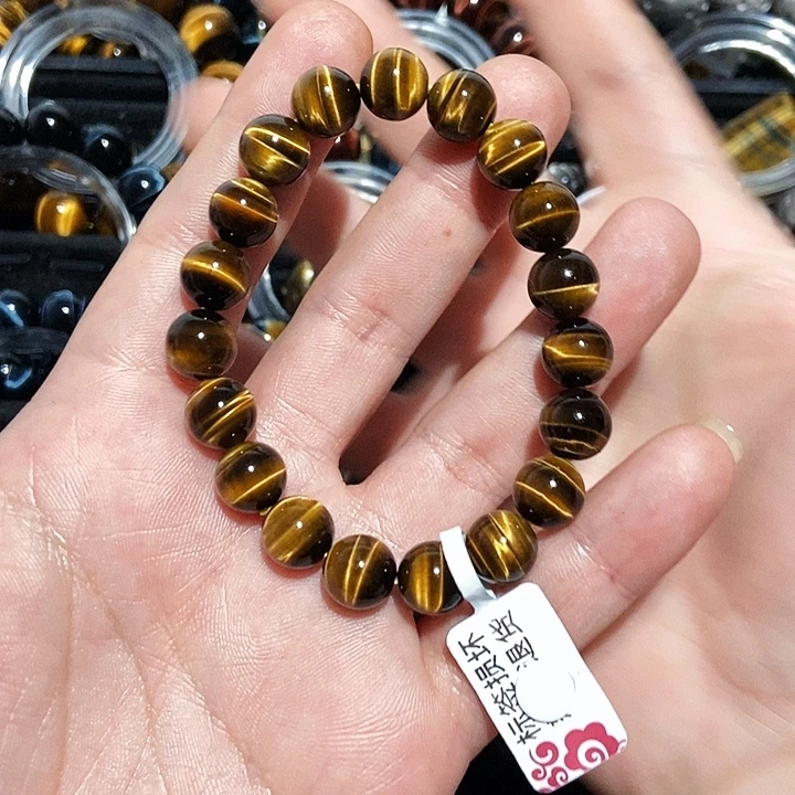 七***忆木变石（虎睛石）未镶嵌手串