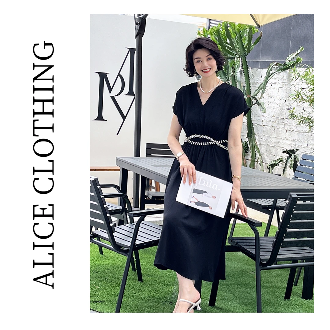 6【ALICE “钻石佳人”礼服连衣裙】璀璨钉钻 轻盈飘扬 99173