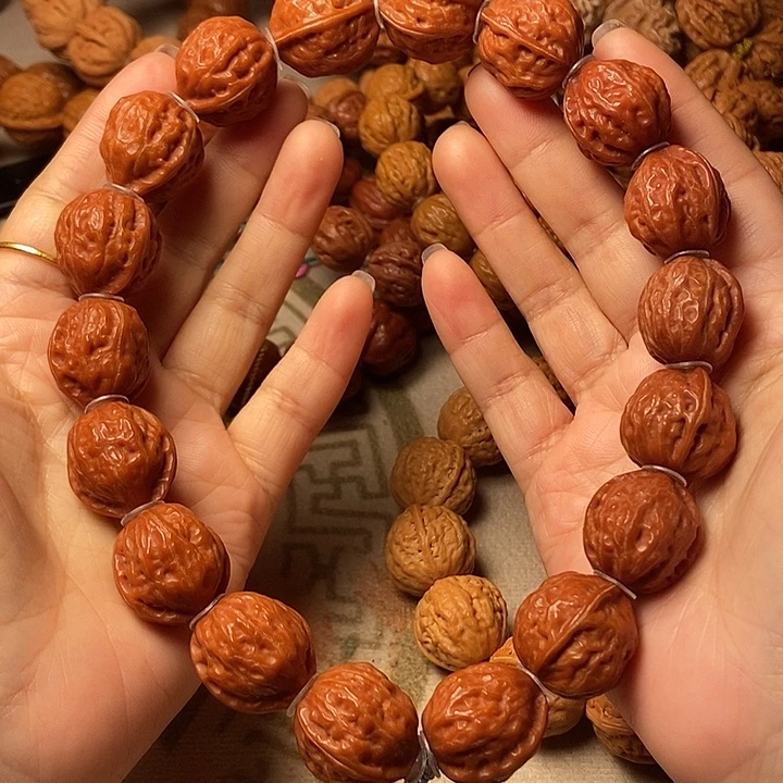 文玩核桃手串火焰纹
