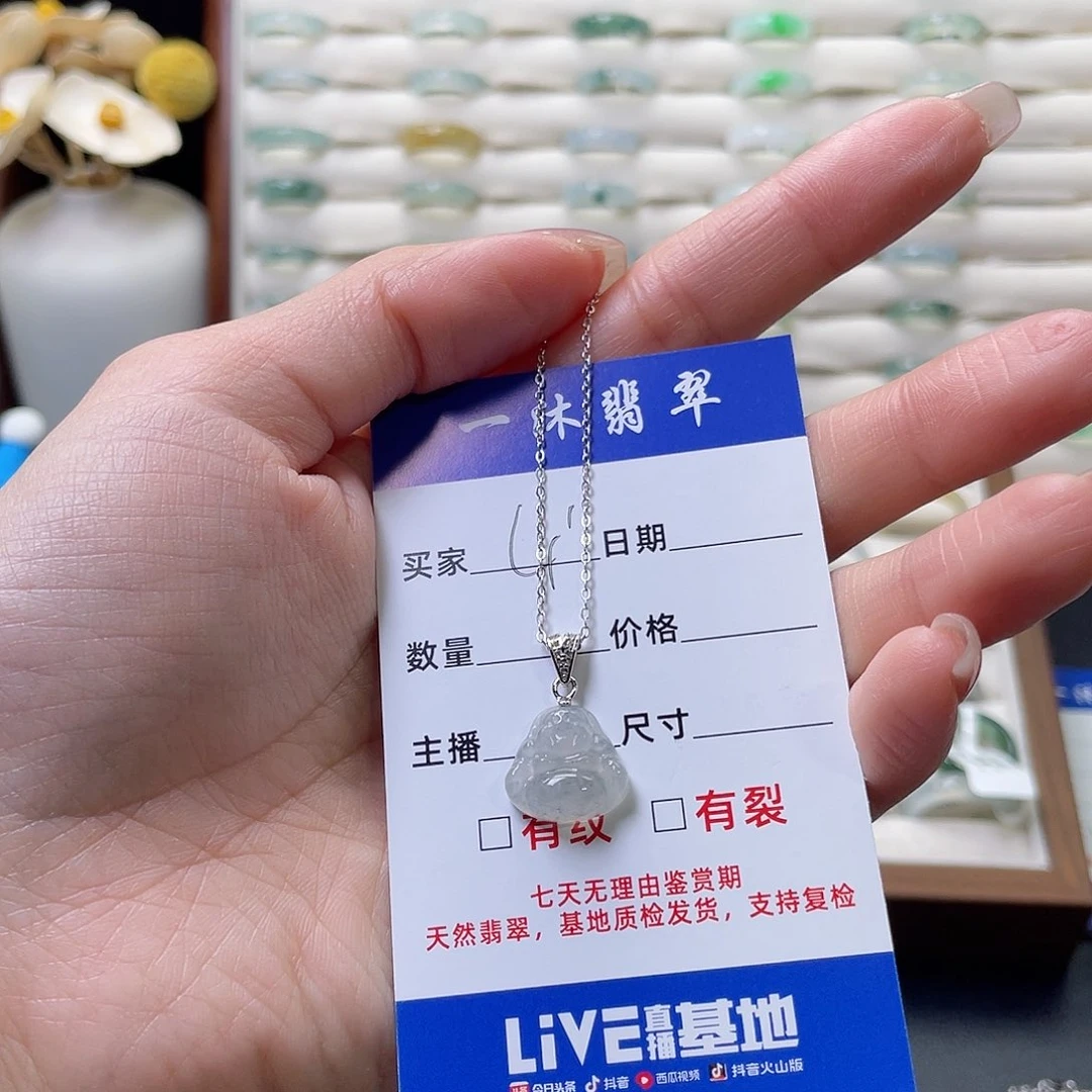 翡翠颈饰银S925镶嵌L***❤