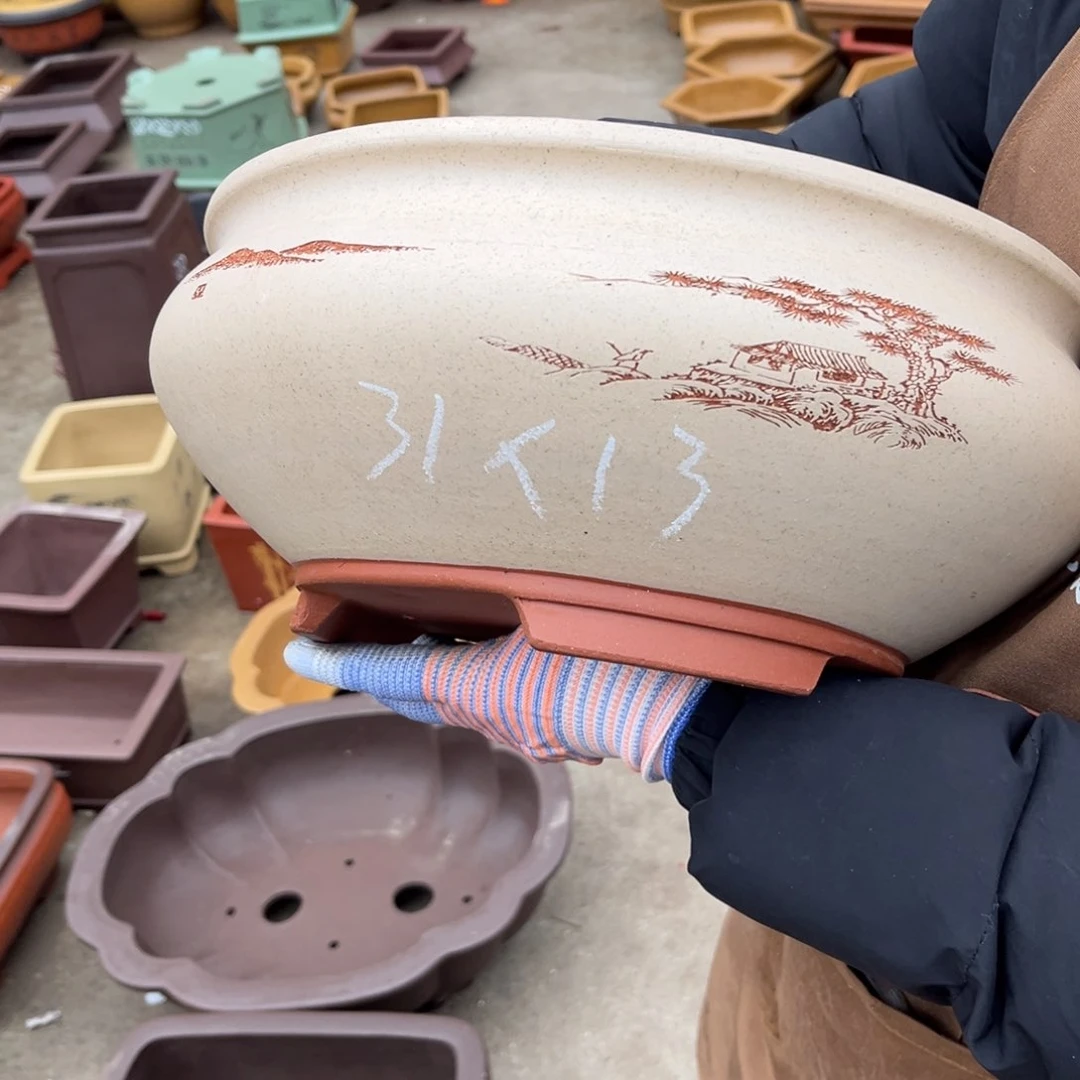 紫砂花盆盆景艺术