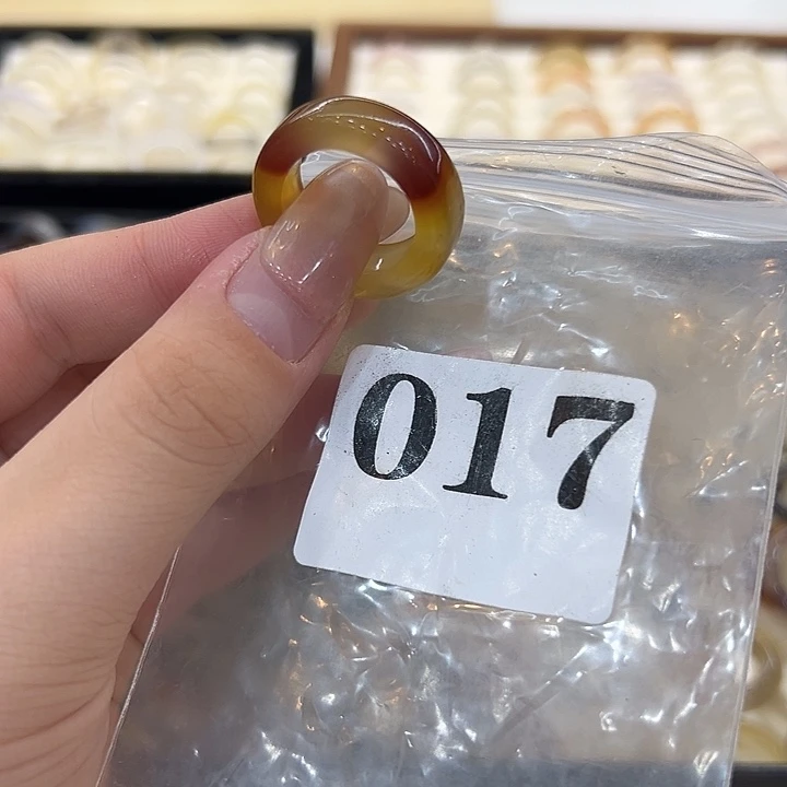 玛瑙/玉髓合金戒指17港15