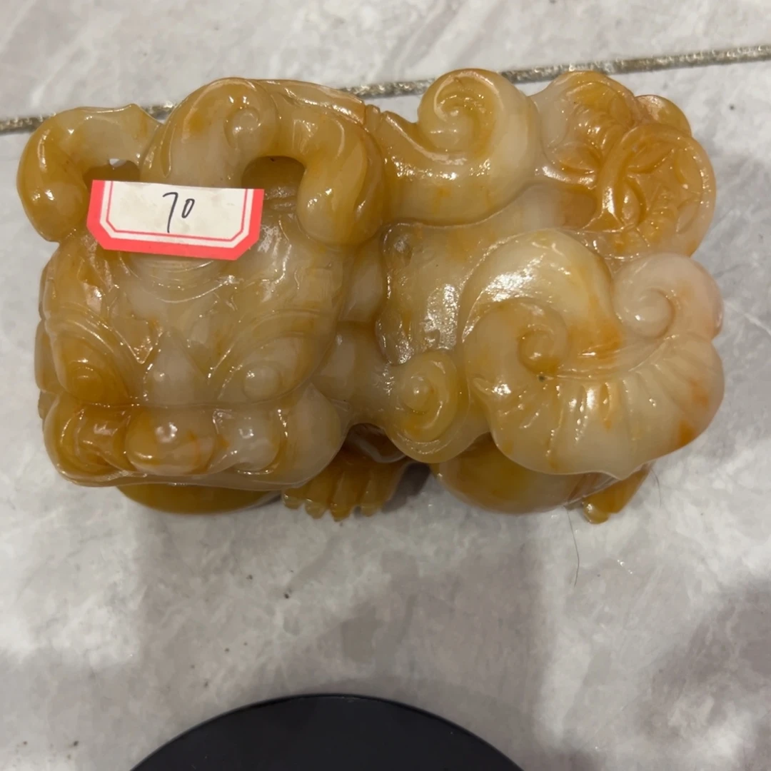 石英质玉（黄龙玉）未镶嵌多样性发货，发其一