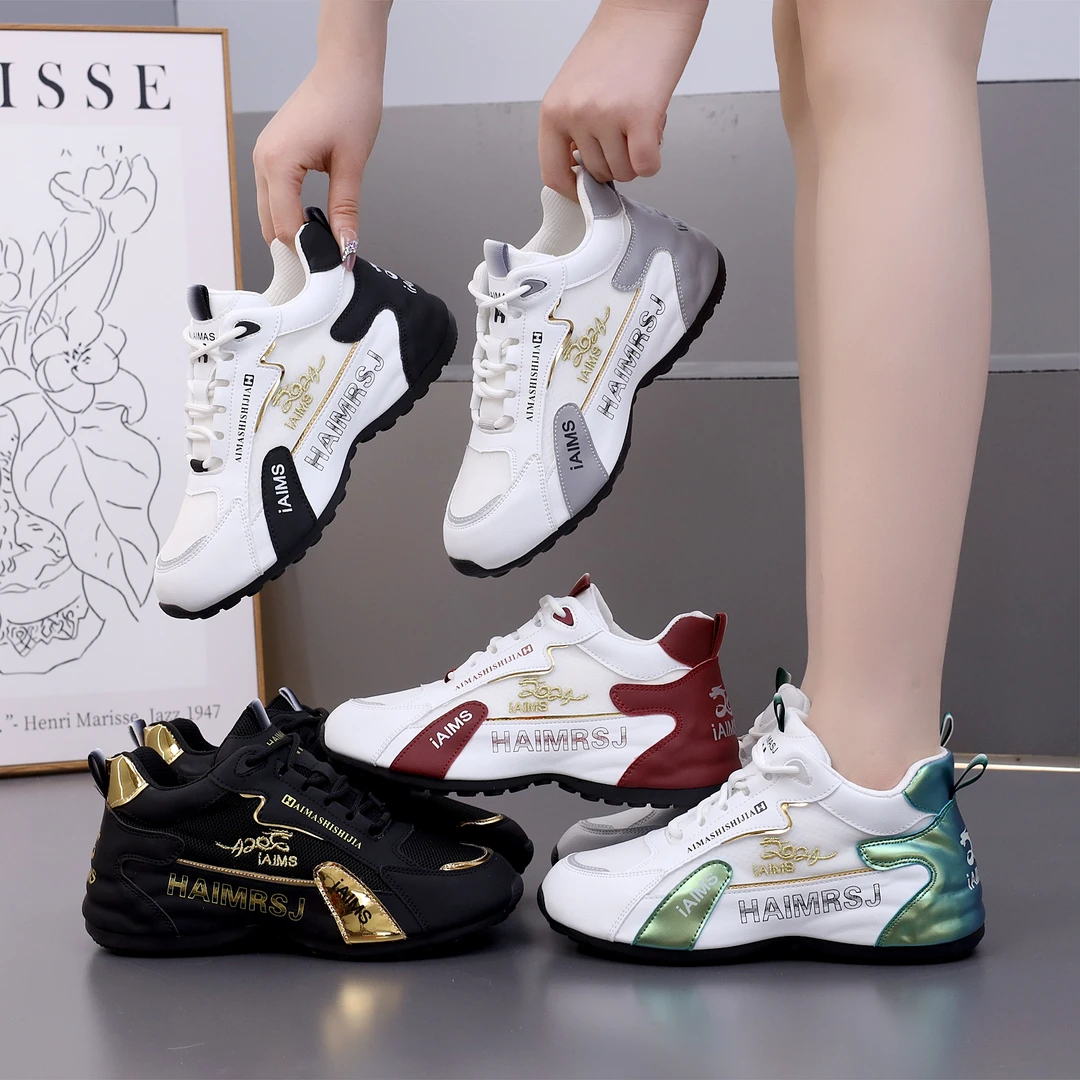 爱玛氏世佳春季新款轻奢网面透气百搭男女同款软底软面时尚休闲鞋