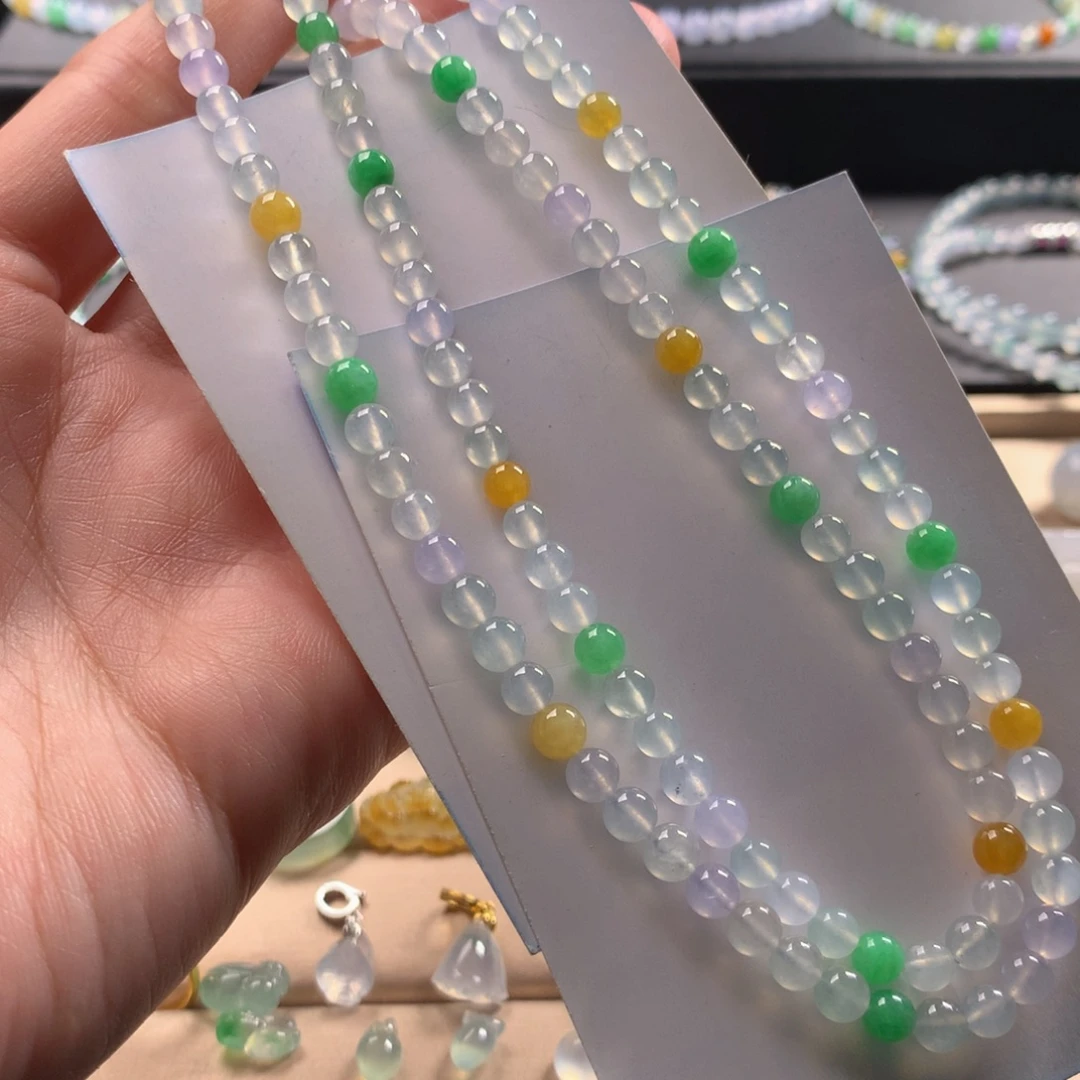 翡翠未镶嵌手链天然缅甸翡翠