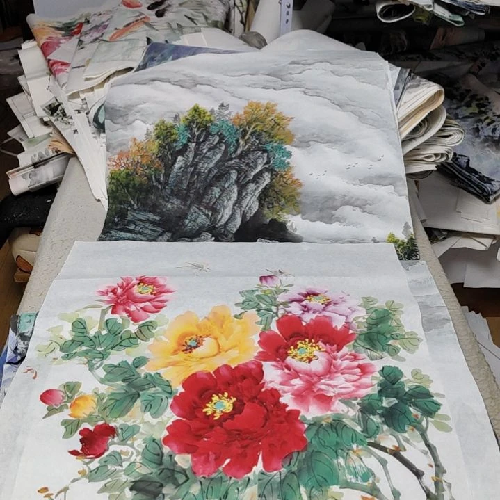 *****国画落款后台备注