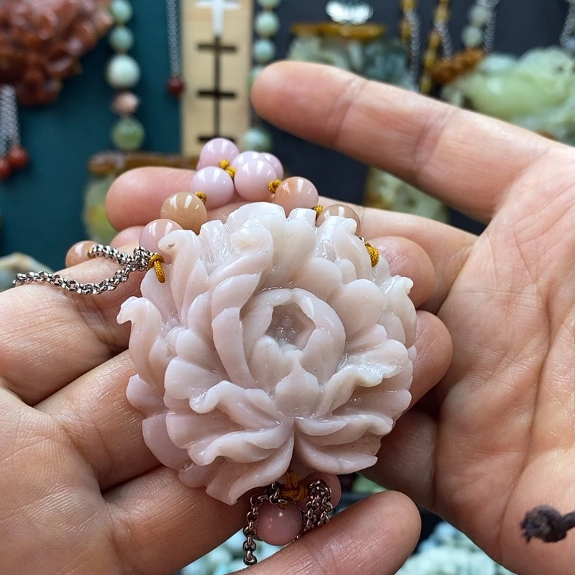 【闪购商品】蛇纹石玉手牌英石未镶嵌