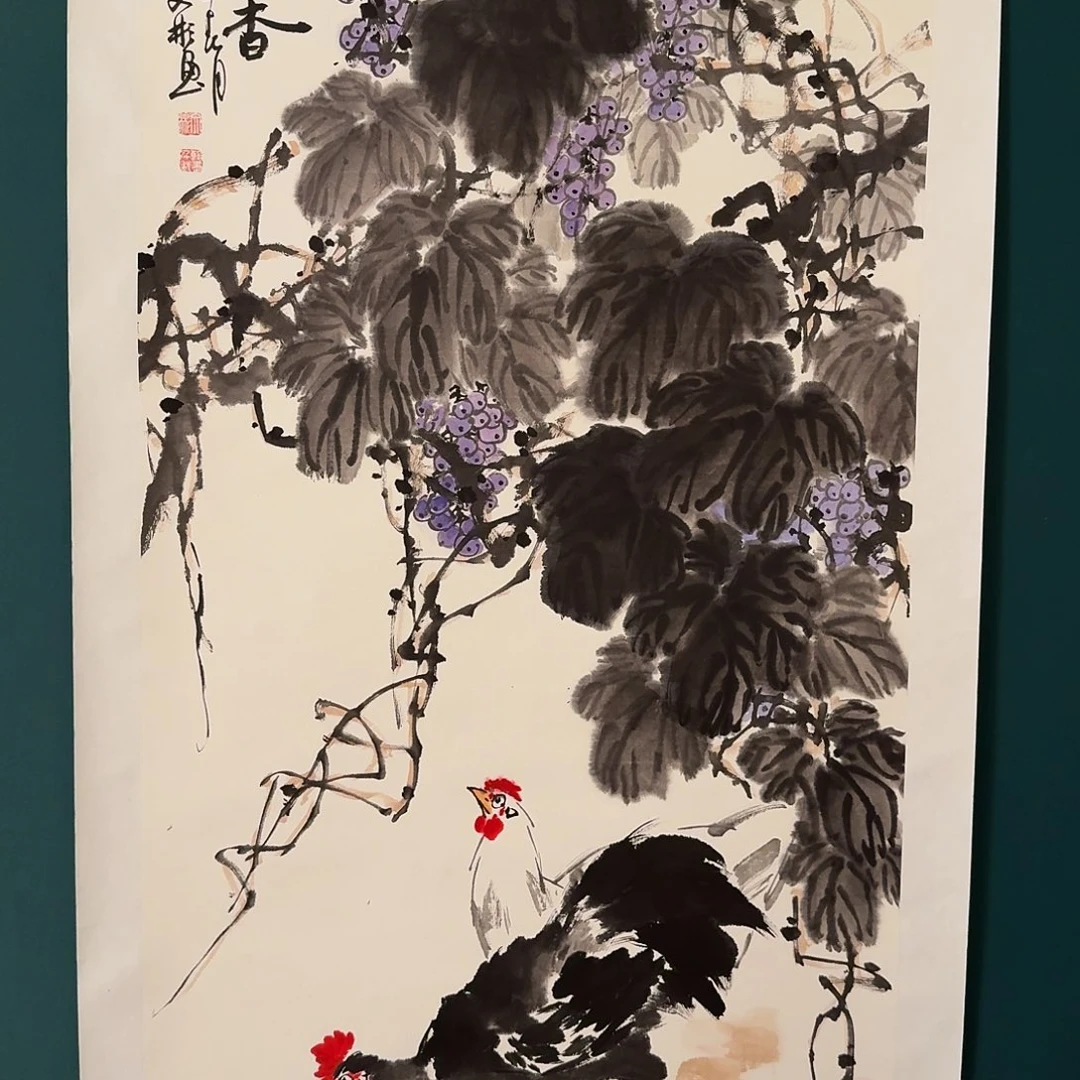 国画溥老师的作品