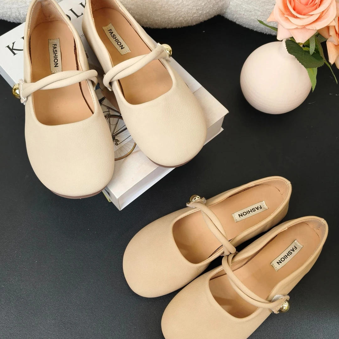 平底出游专用懒人通勤浅口软皮单鞋鞋子春季夏季玛丽珍半拖单鞋