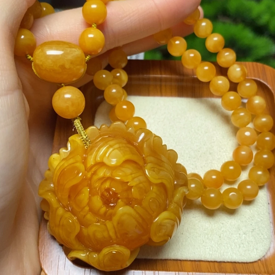 【闪购商品】蜜蜡颈饰未镶嵌项链