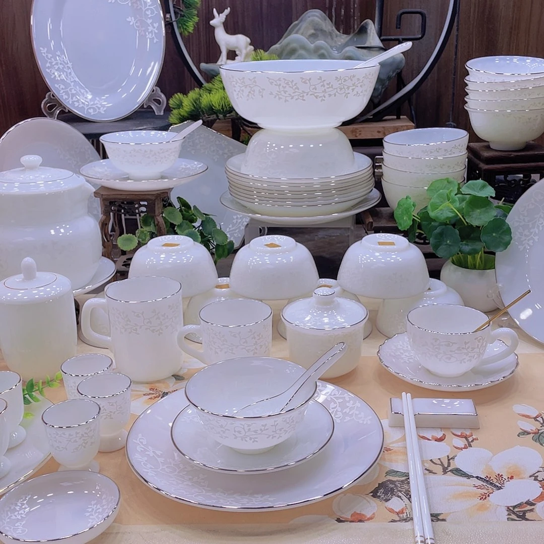 玉瓷景德镇暗香套装