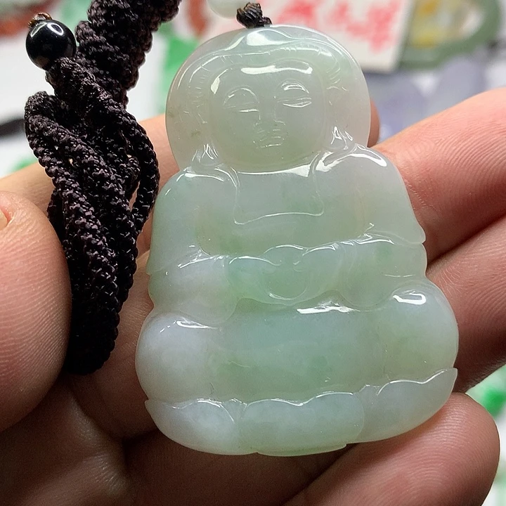 翡翠未镶嵌吊坠(赠链)