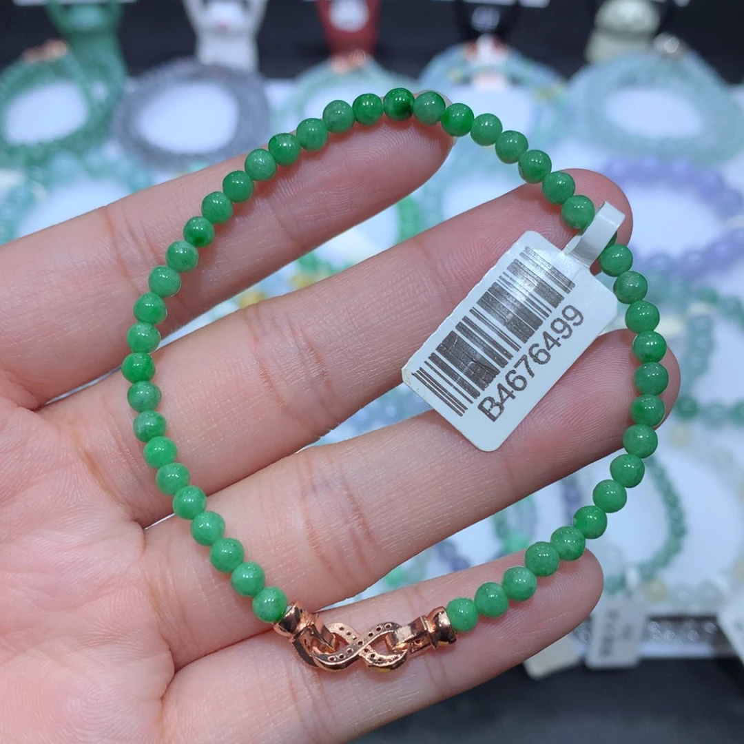 翡翠未镶嵌手串天然