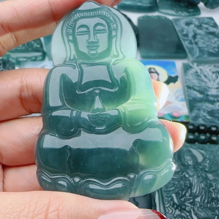 翡翠未镶嵌颈饰多样性发货天然A货翡翠