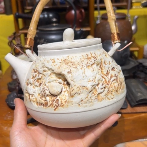 蜜安罐瓷香炉锡茶则