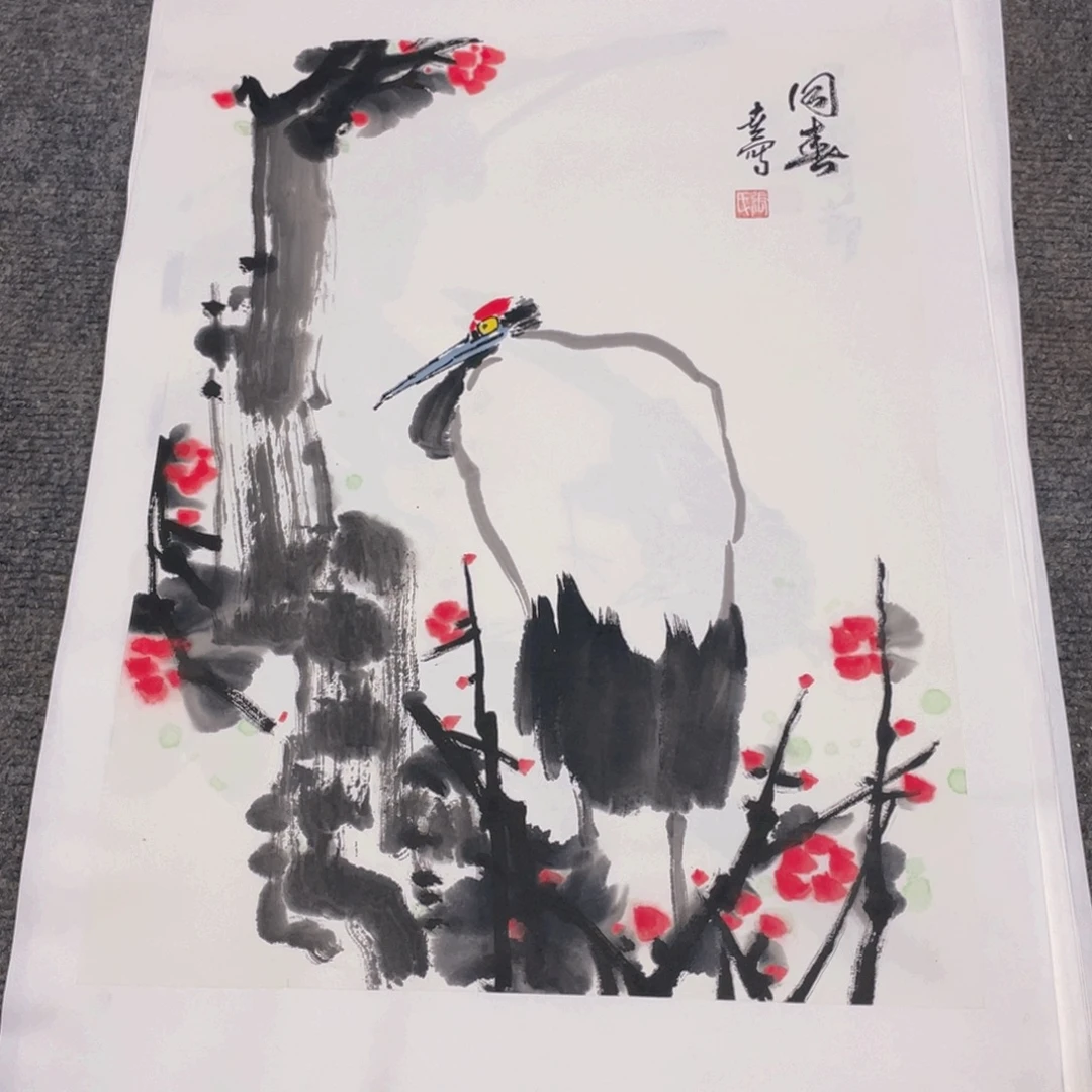 国画1.4平尺纯手绘国画作品