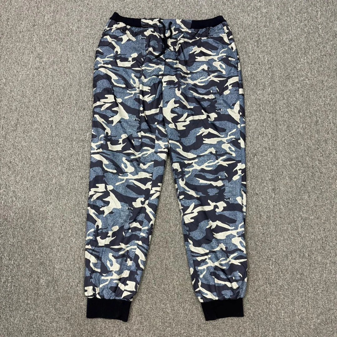 99新 MONCLER 12999317 Moncler蒙口 蓝色迷彩长裤 3码