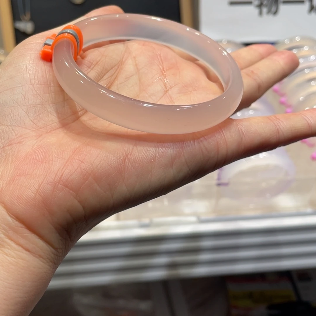 我***果玛瑙/玉髓未镶嵌手镯@定向灰冰@【60+】