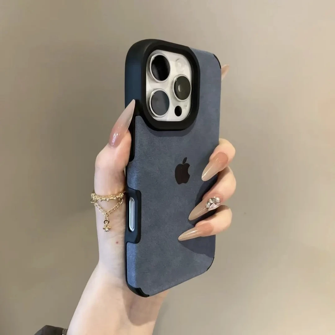 翻毛皮磁吸适用苹果16promax手机壳iPhone15pro新款13男14女12/11