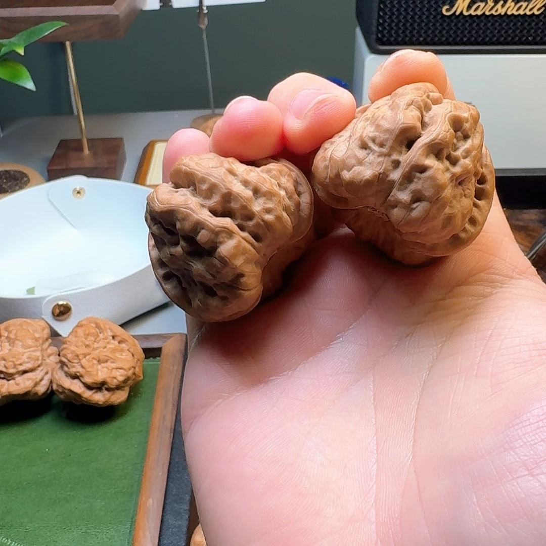 天***池吊坠文玩核桃择真严选41八腿八眼蛙王对延庆